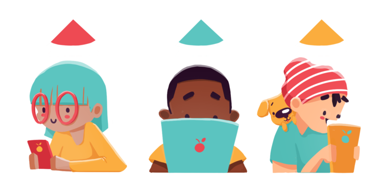 three kinds with holding their devices